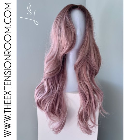 NEW Long Purple Wavy Synthetic Wig - Picture 1 of 4